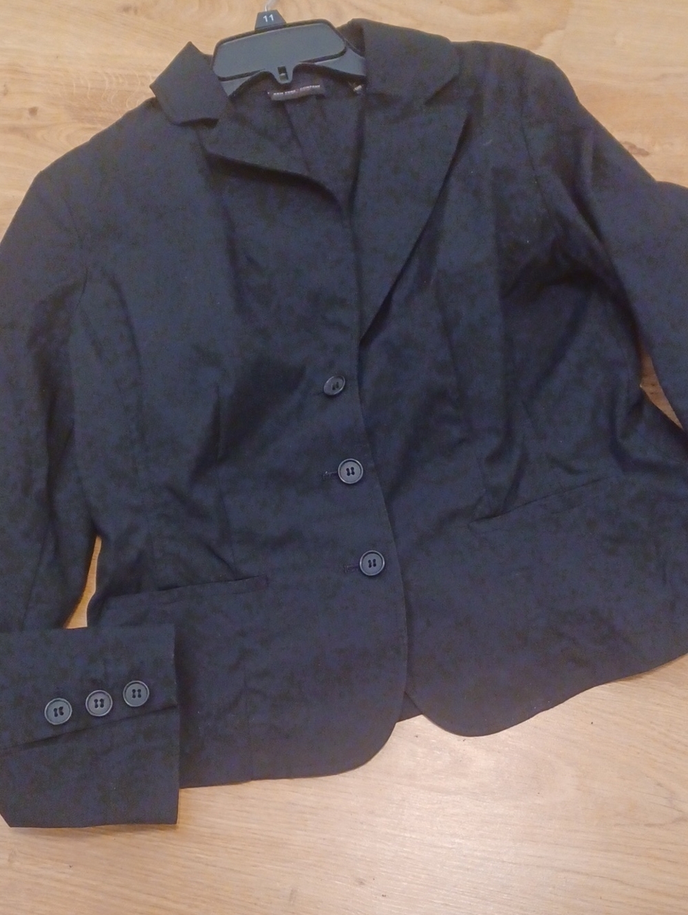 NEW YORK COMPANY Notched Collar Blazer Structured Polished Business Black 10